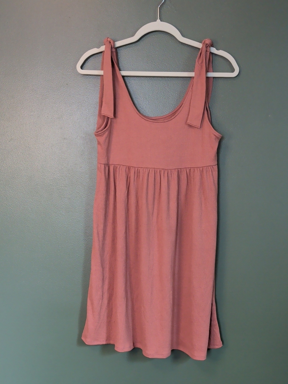 WILD FABLE Babydoll Tie Strap Dress / Salmon Pink
